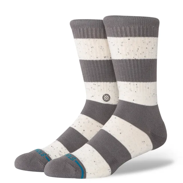 Stance Nep Stripe Crew sokker grå medium polstring