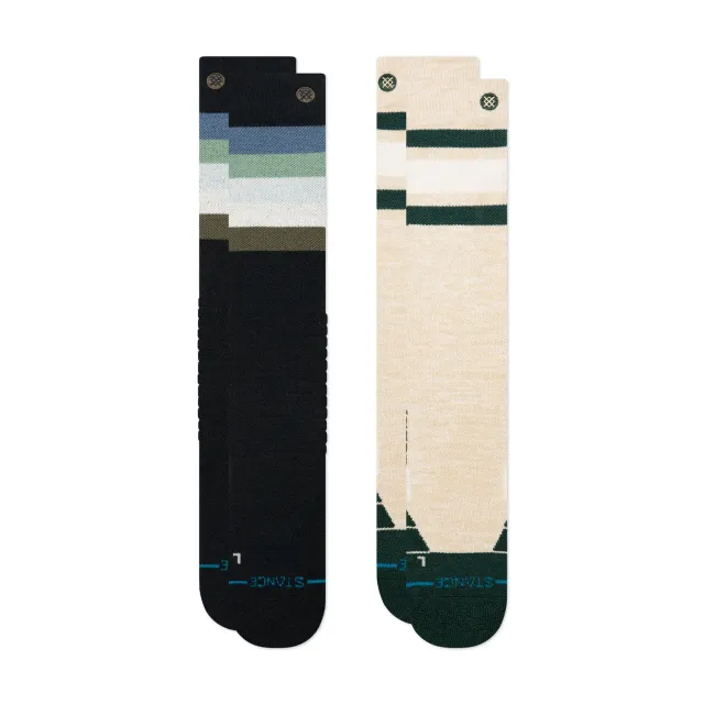 Stance Maliboo uld skistrømper multi 2-pak varm