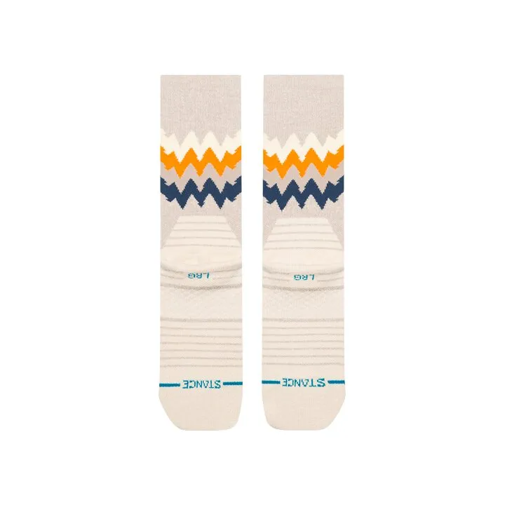 Stance Thompson Hike crew vandrestrømper oatmeal – uld