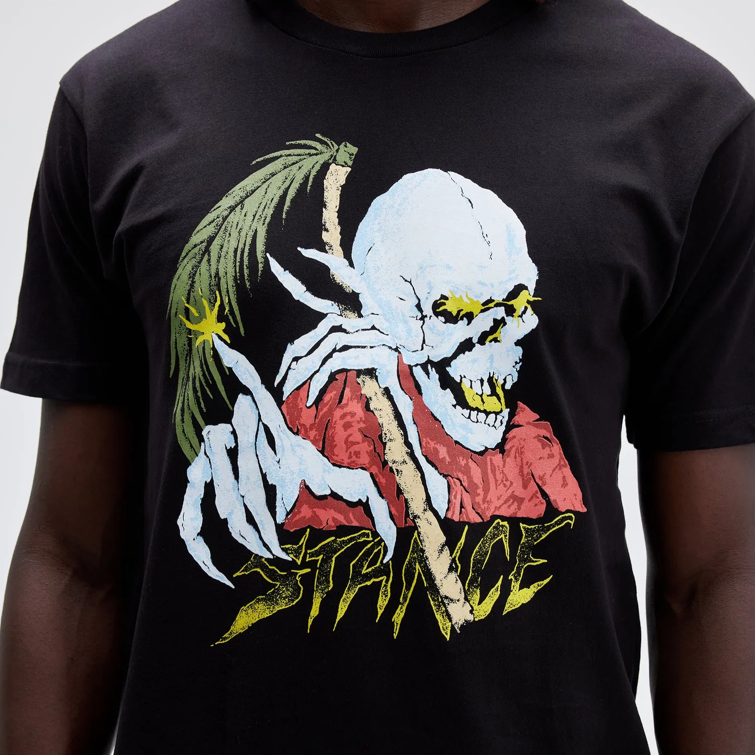 Stance Palm Slayer T-shirt sort combed cotton