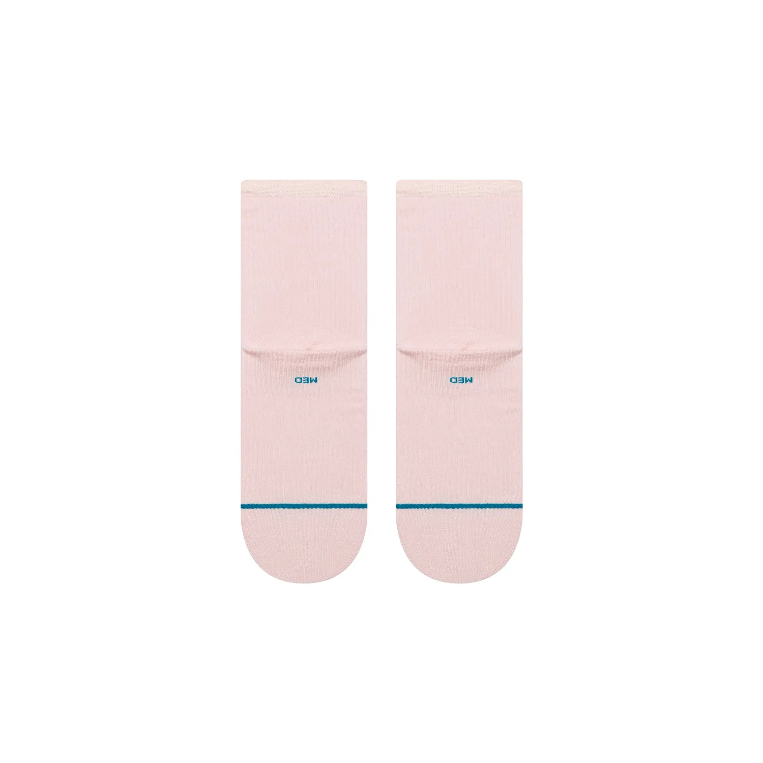 Stance Fine Rib Quarter strømper pink let polstring