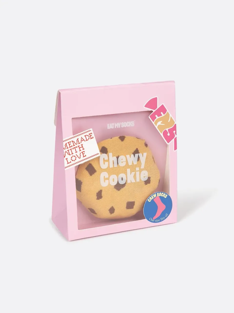 Eat My Socks Chewy Cookie sokker chocolate chip 3D