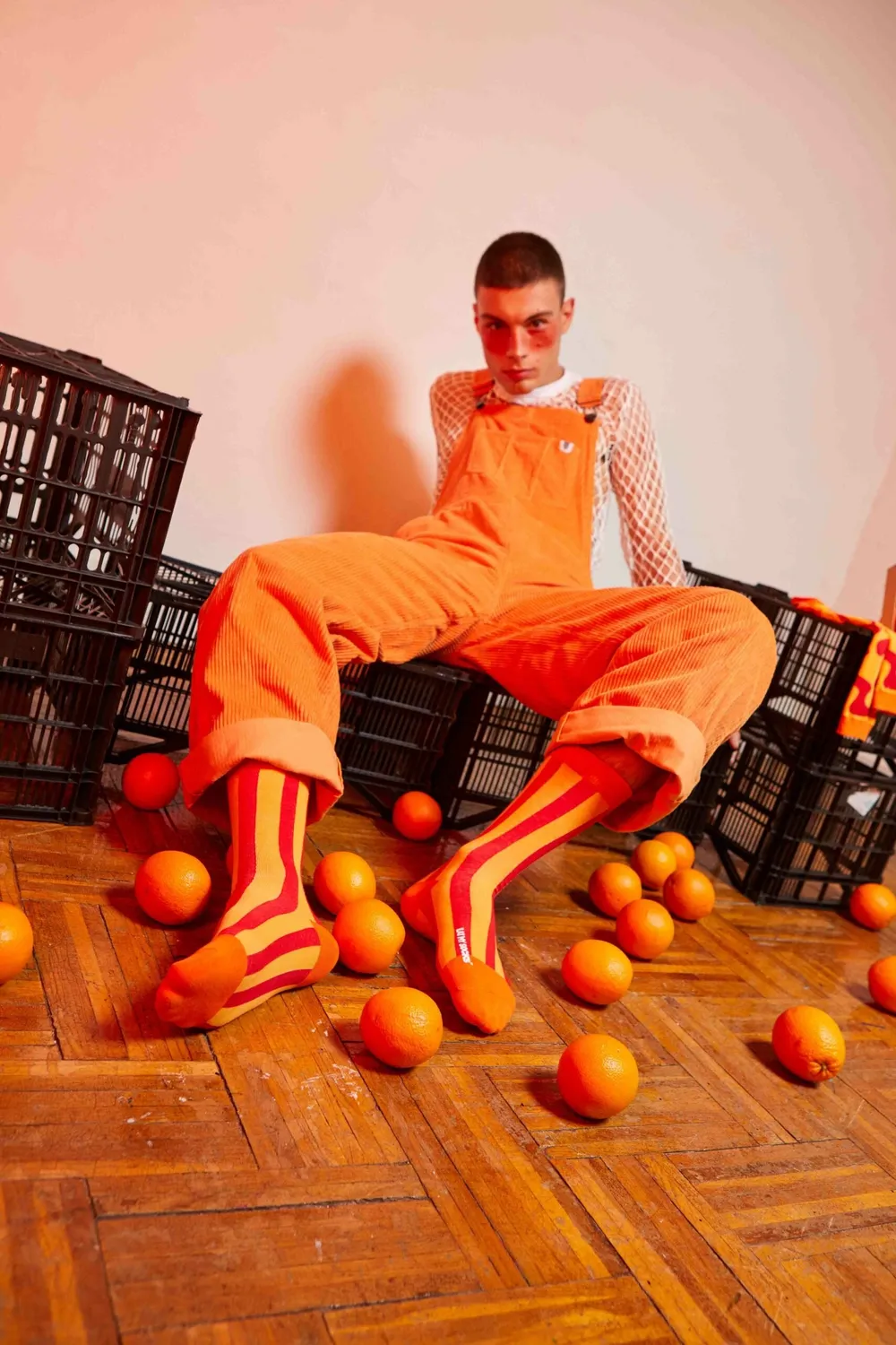 Eat My Socks Juicy Oranges sokker 2 par frugt