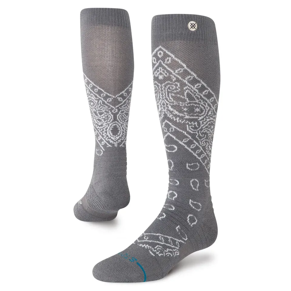 Stance Barrio Mid Wool skisokker mørkegrå merino