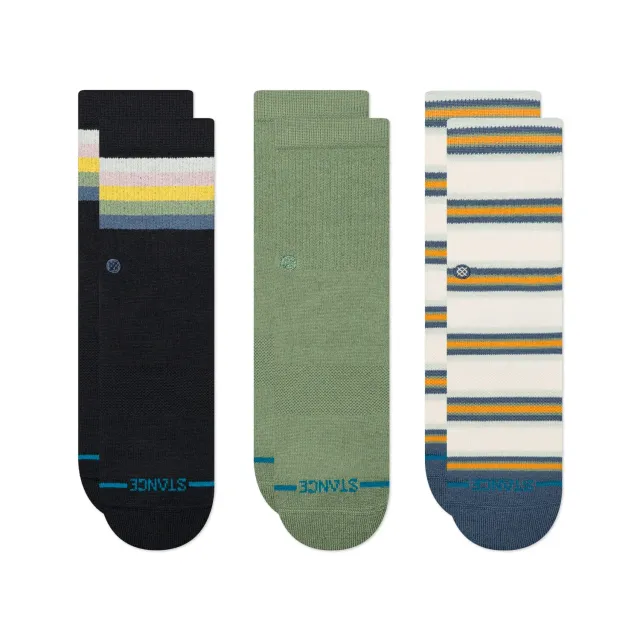 Stance Kids Maliboo strømper Multi 3-pak bomuld