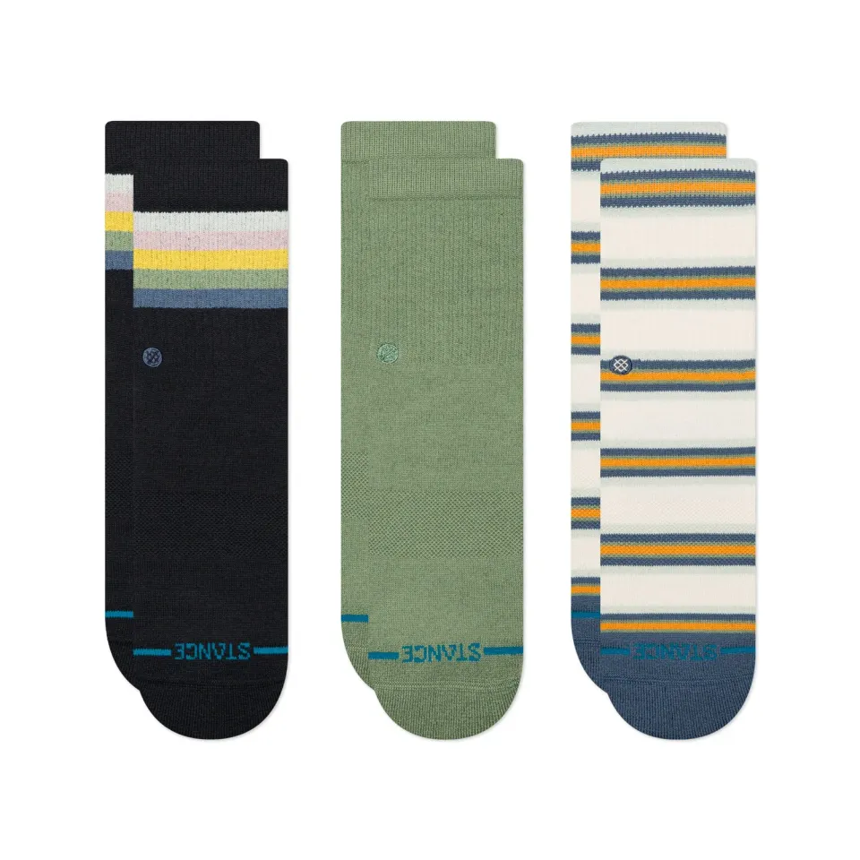 Stance Kids Maliboo strømper Multi 3-pak bomuld