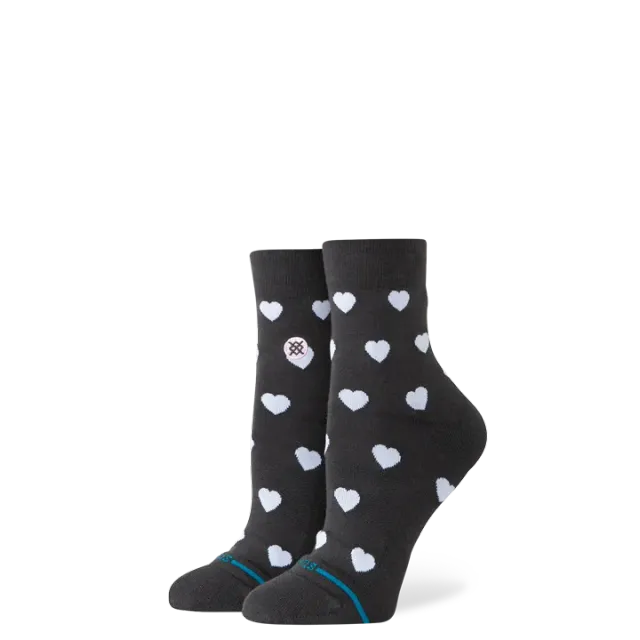 Stance Hearts Lowrider sokker charcoal let polstring
