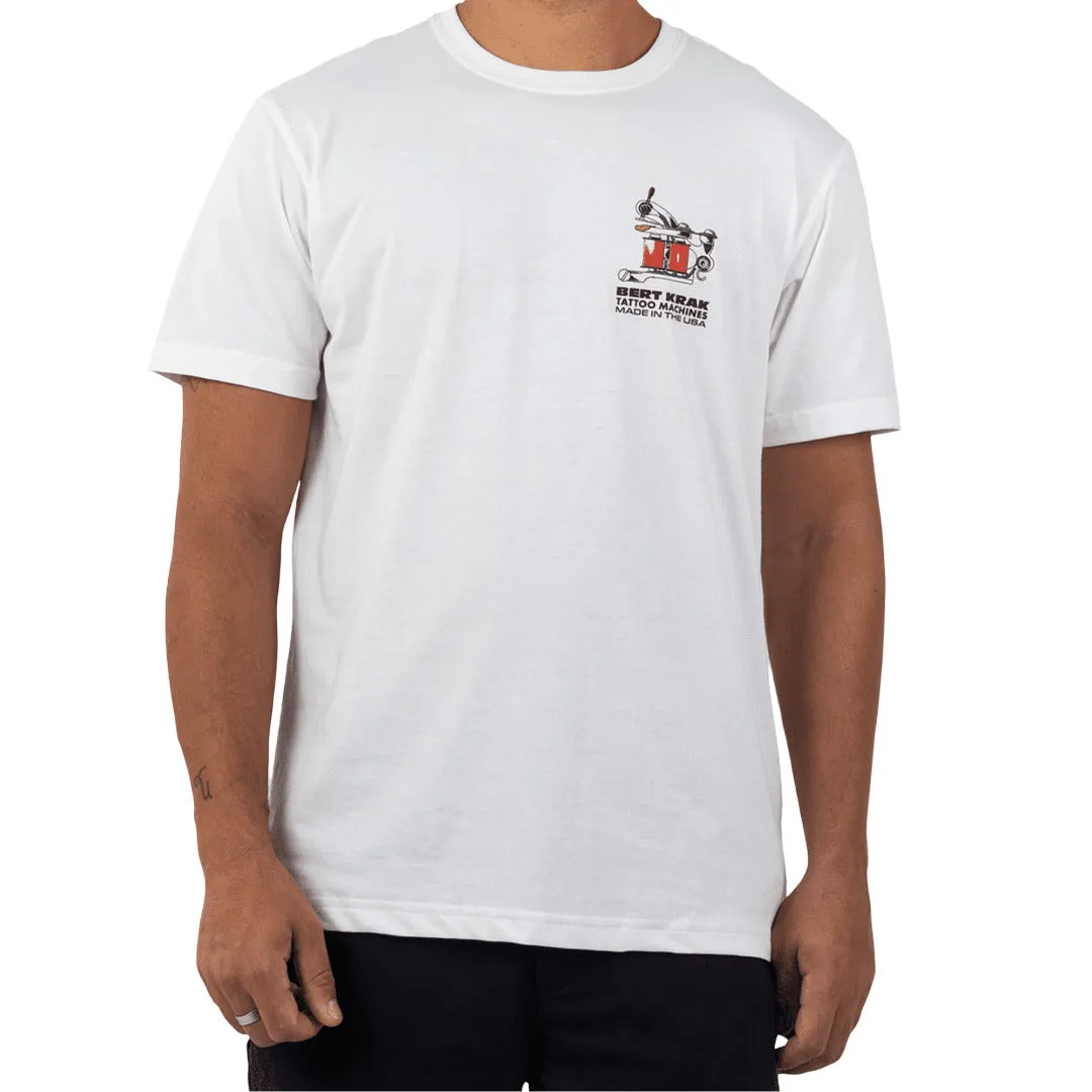 Stance Bert Krak Handmade t-shirt hvid bomuld