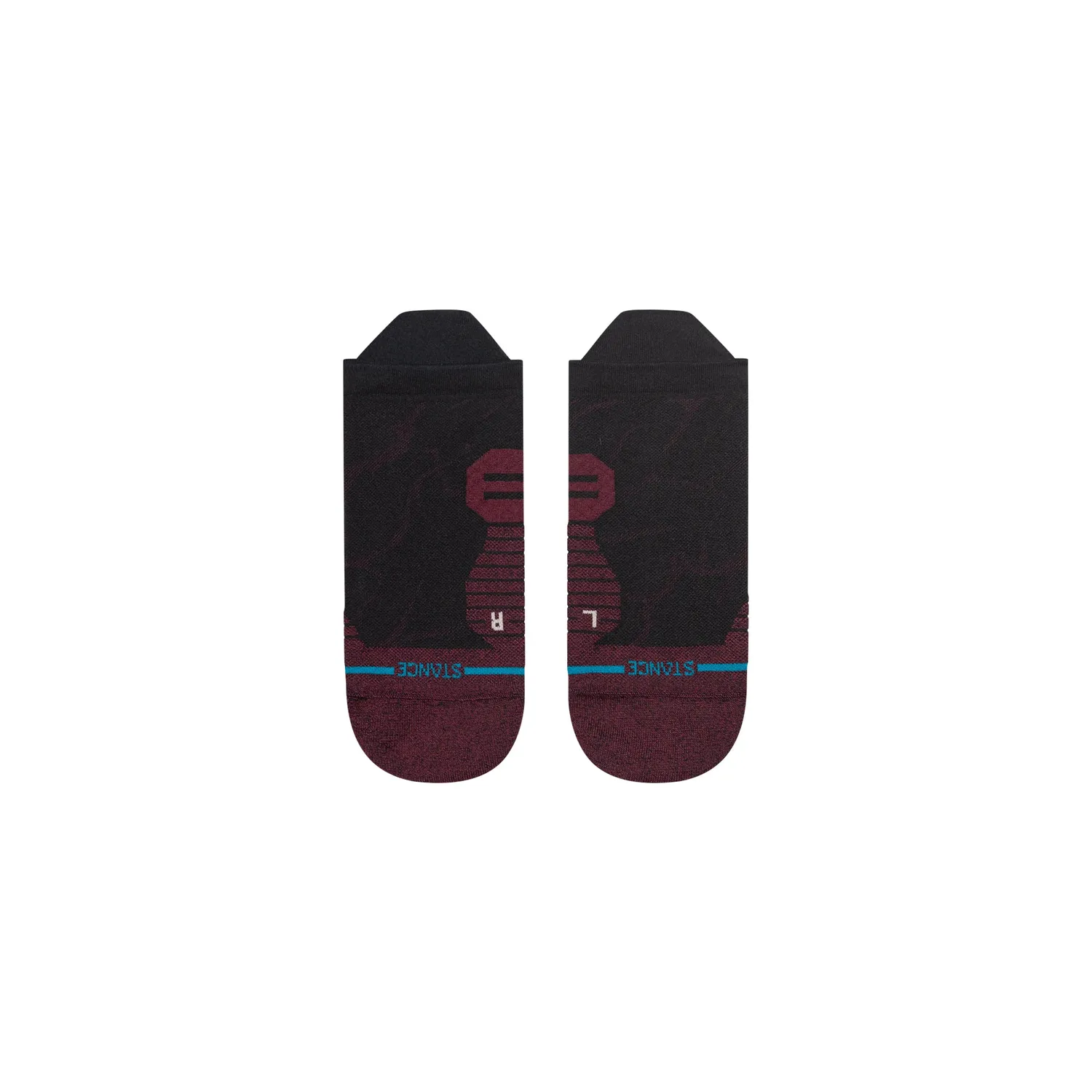 Stance 2000 Ultra Light Tab løbestrømper vinrød ultralet