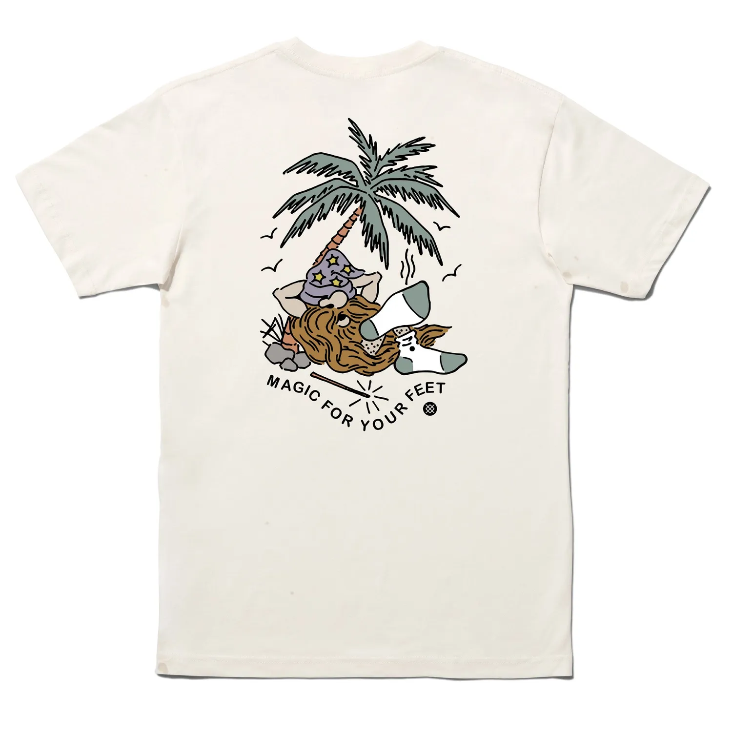 Stance Magic T-shirt beige 100% bomuld kort ærme
