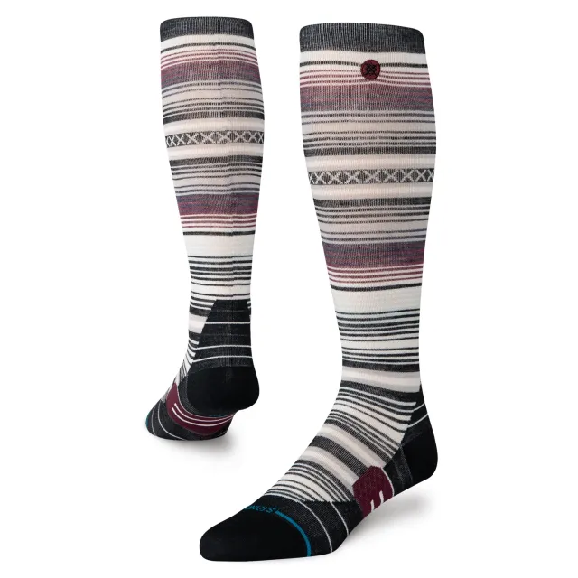 Stance Curren Wool skistrømper sort ultralet