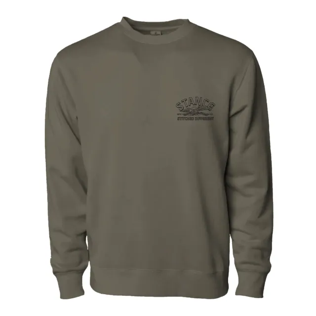 Stance Carrier sweatshirt army bomuldsblanding