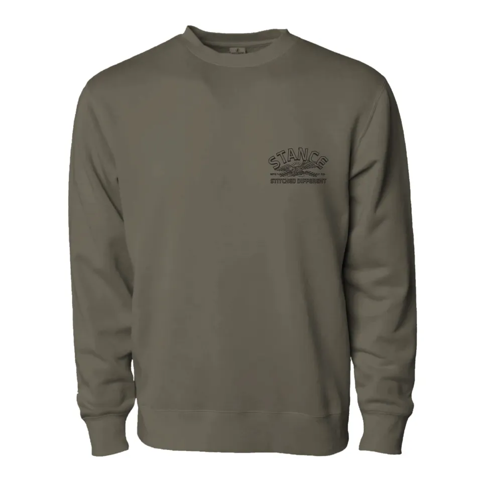 Stance Carrier sweatshirt army bomuldsblanding