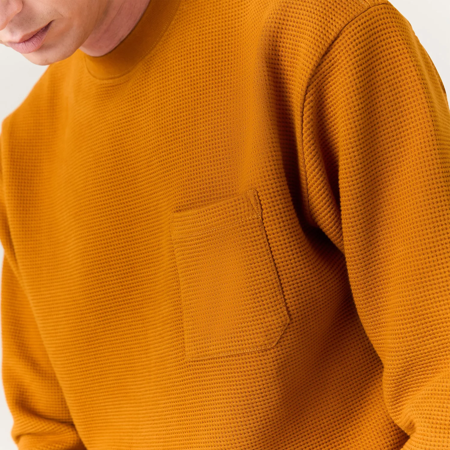 Stance Waffle Crewneck strik spice – kraftig bomuld