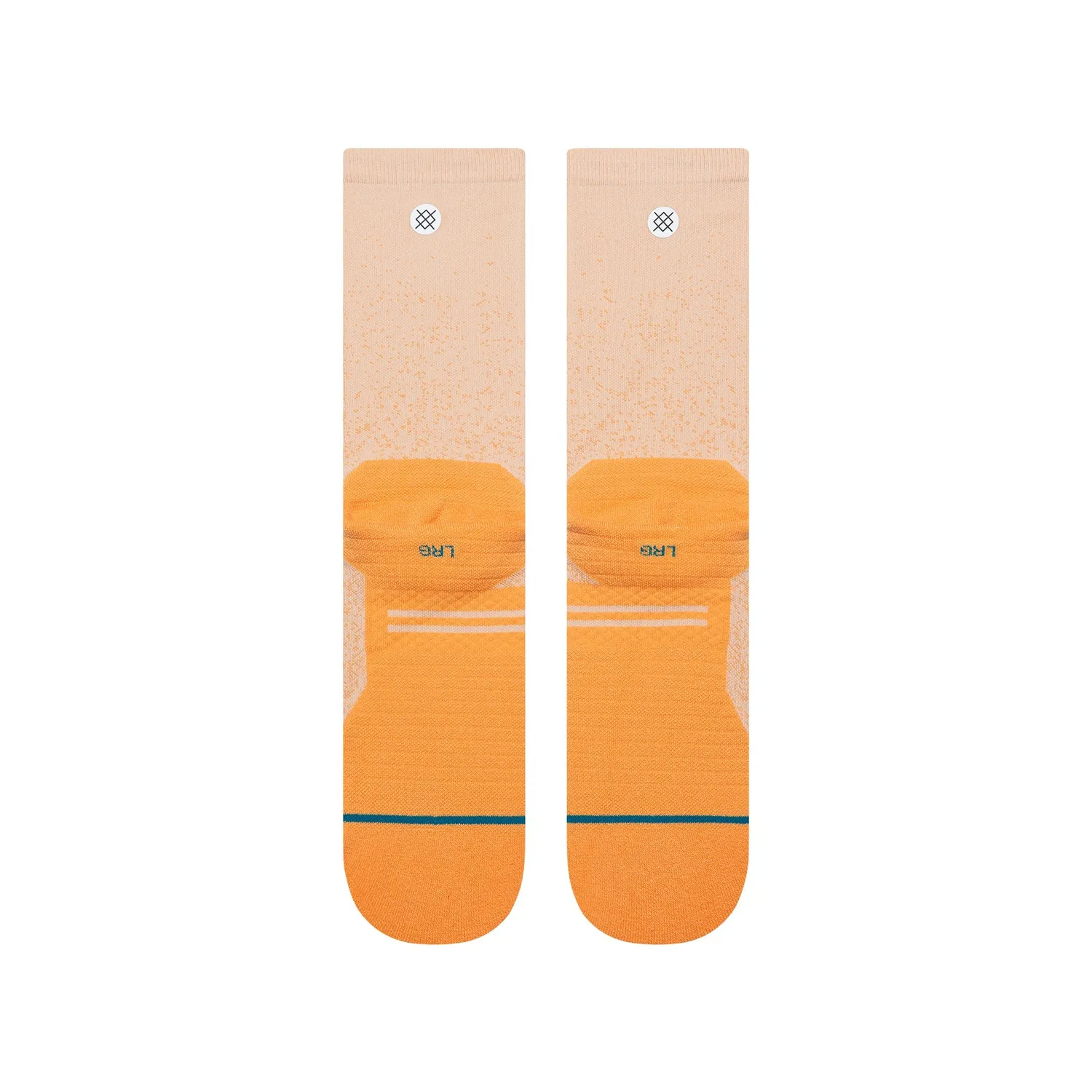 Stance Powder Split Light Crew løbestrømper mango