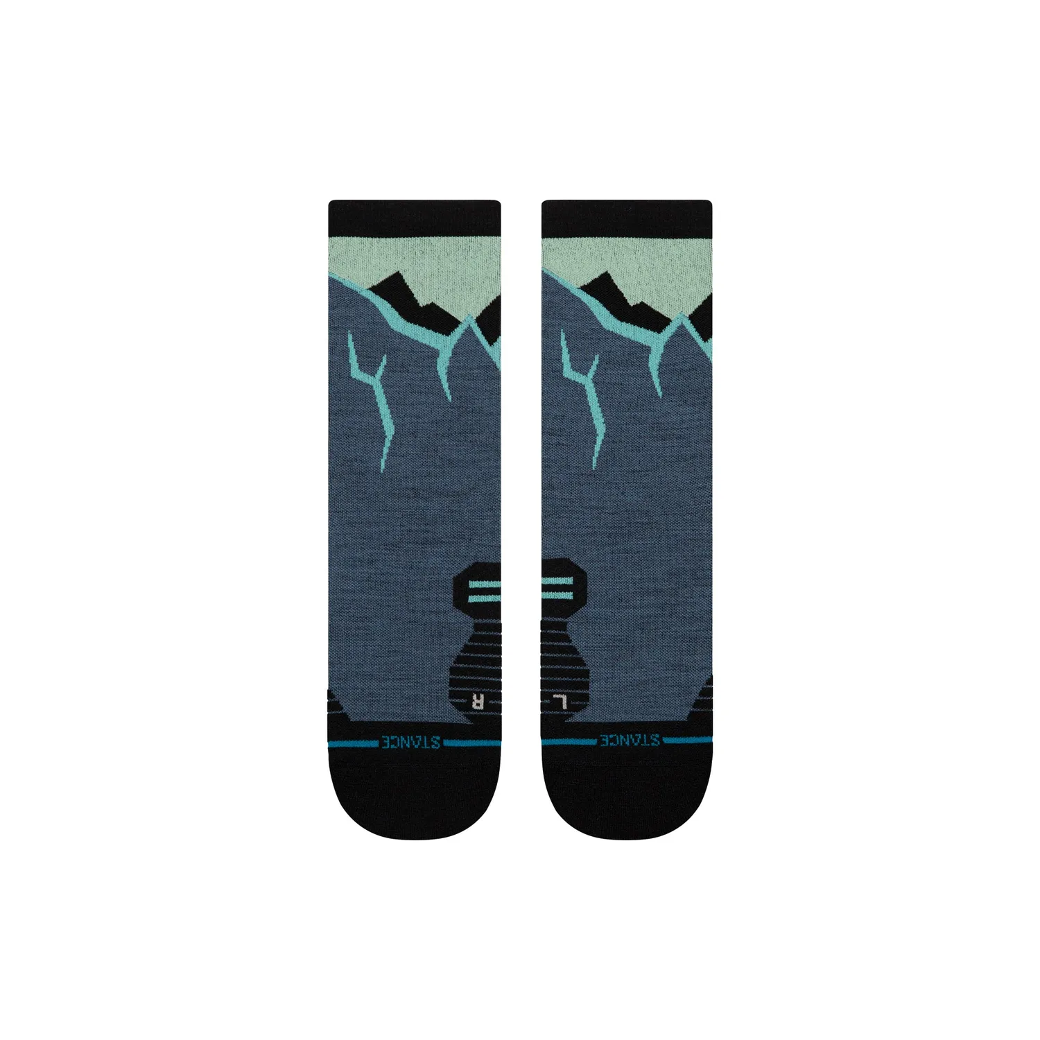 Stance Icy Mountain Light Wool Crew sokker indigo uld
