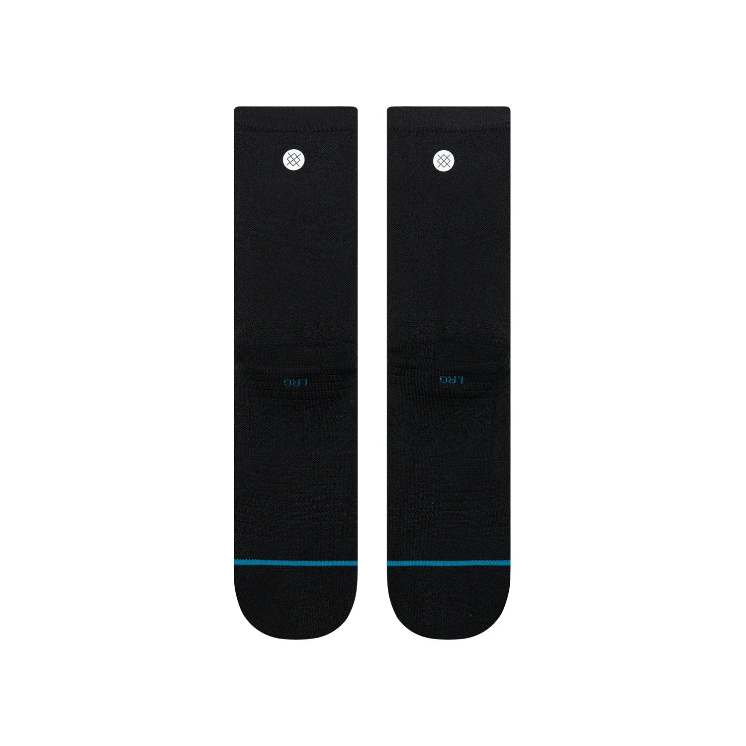 Stance Solid Light crewstrømper sort åndbar