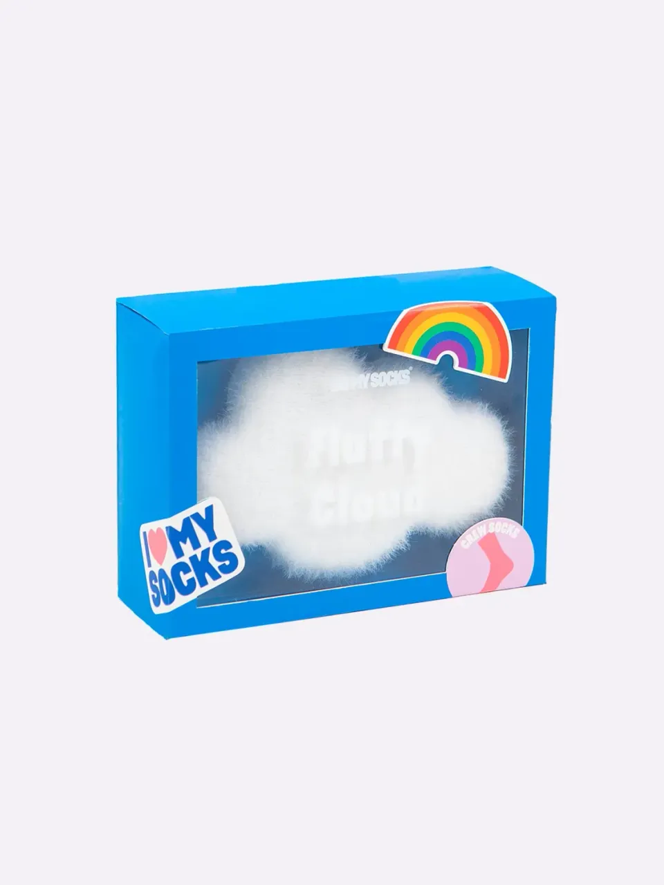 Eat My Socks Fluffy Cloud strømper hvid 1 par blød