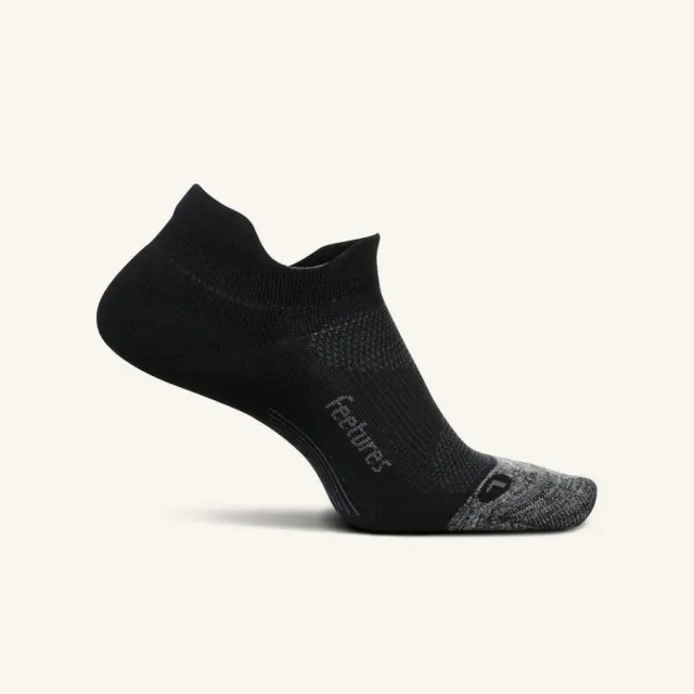 Feetures Elite Light Cushion No Show Tab løbesokker black 1 par