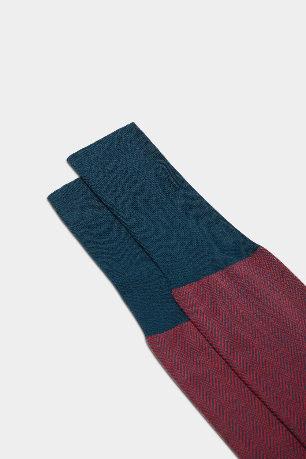 Bresciani Giulio strømper rød chevron bomuld