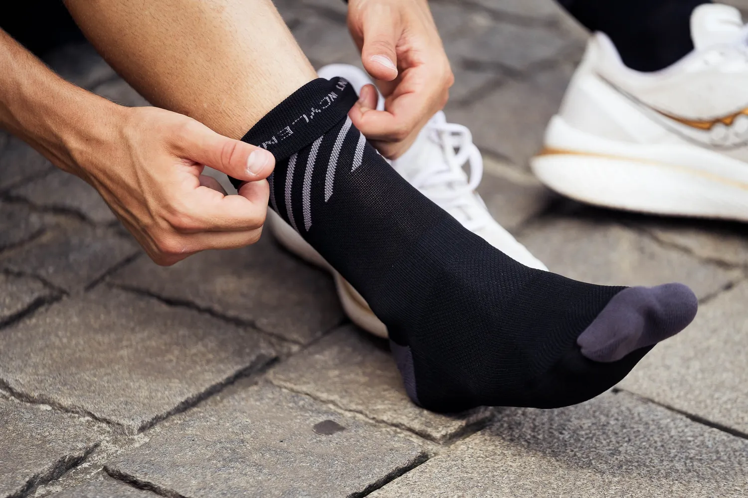 Incylence Running Disrupts Black løbestrømper Microlon