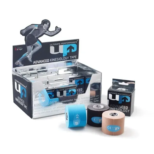 Ultimate Performance UP7041 kinesiologitape 5m sort vandafvisende
