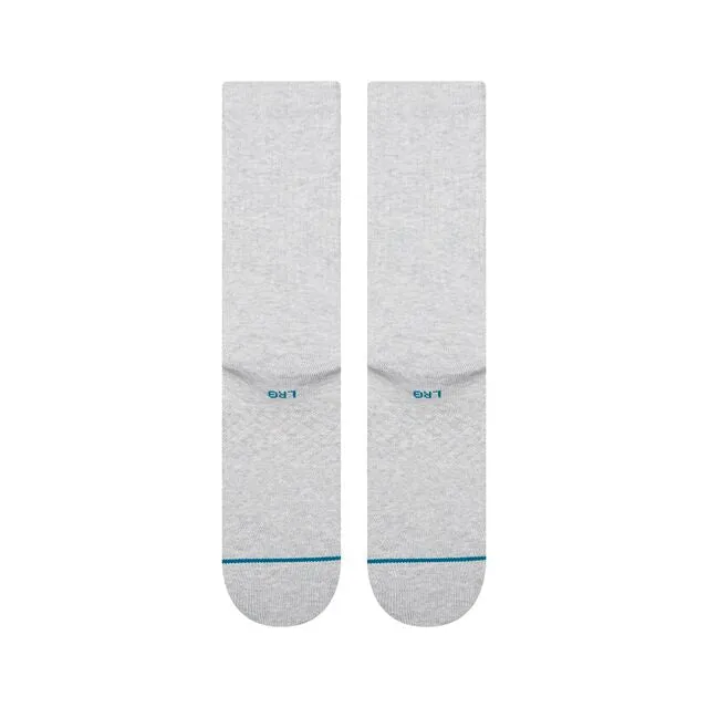 Stance Hit Me crewsokker gråmeleret bomuld medium