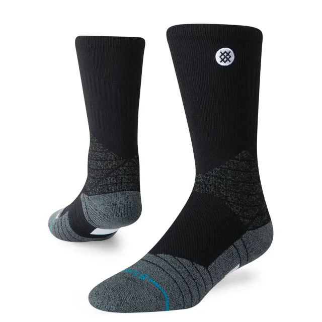 Stance Icon Sport Crew sokker sort åndbar