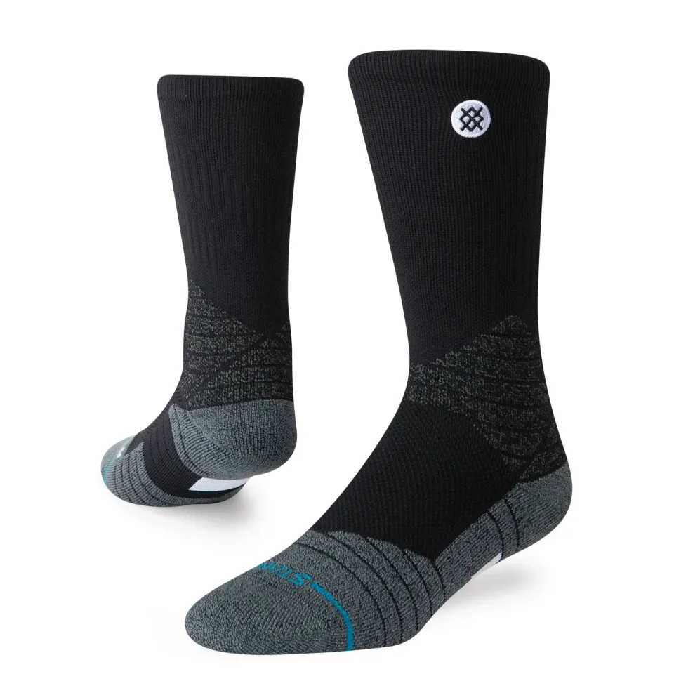 Stance Icon Sport Crew sokker sort åndbar