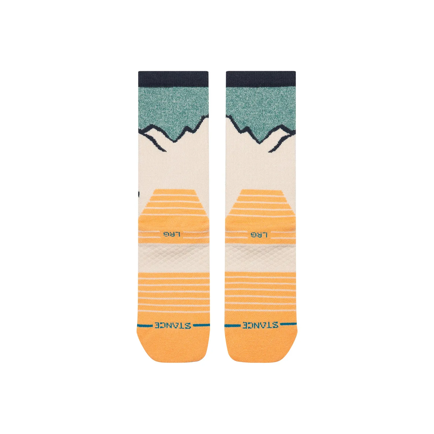Stance Peaking Hike crew strømper tan medium