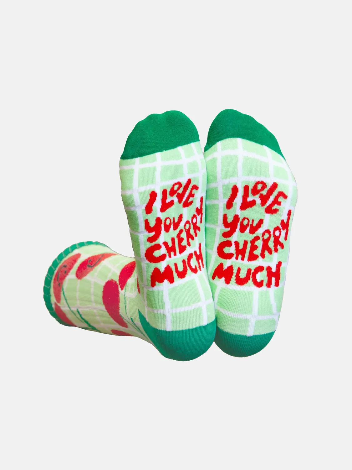 Eat My Socks Cherry sokker flat-pack kirsebær
