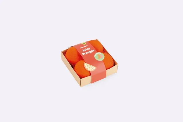Eat My Socks Juicy Oranges sokker 2 par frugt