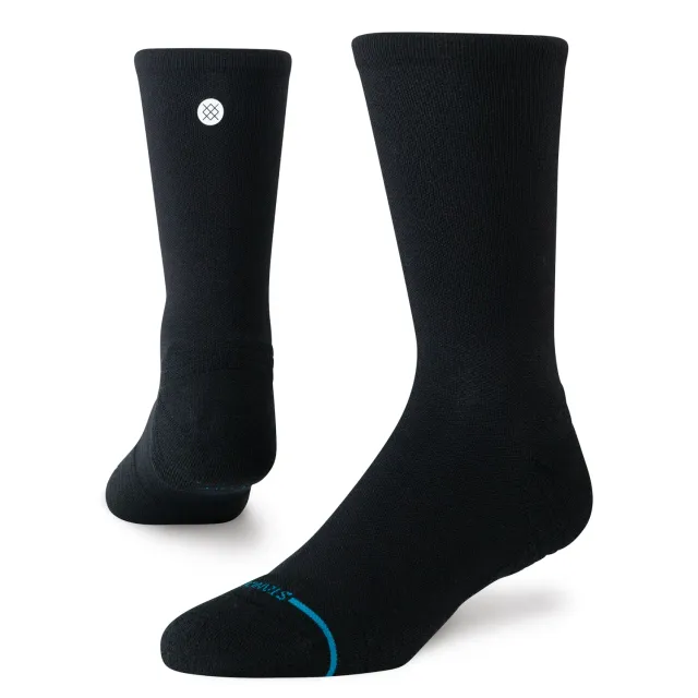 Stance Solid Light crewstrømper sort åndbar