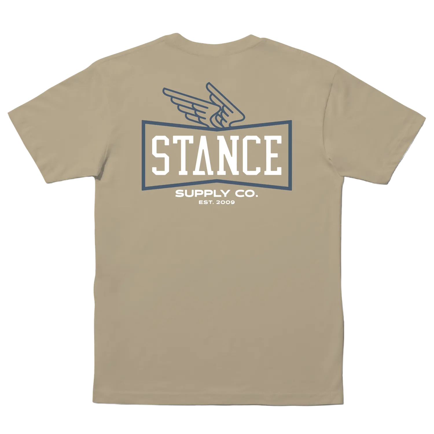 Stance Winged t-shirt khaki 100% bomuld