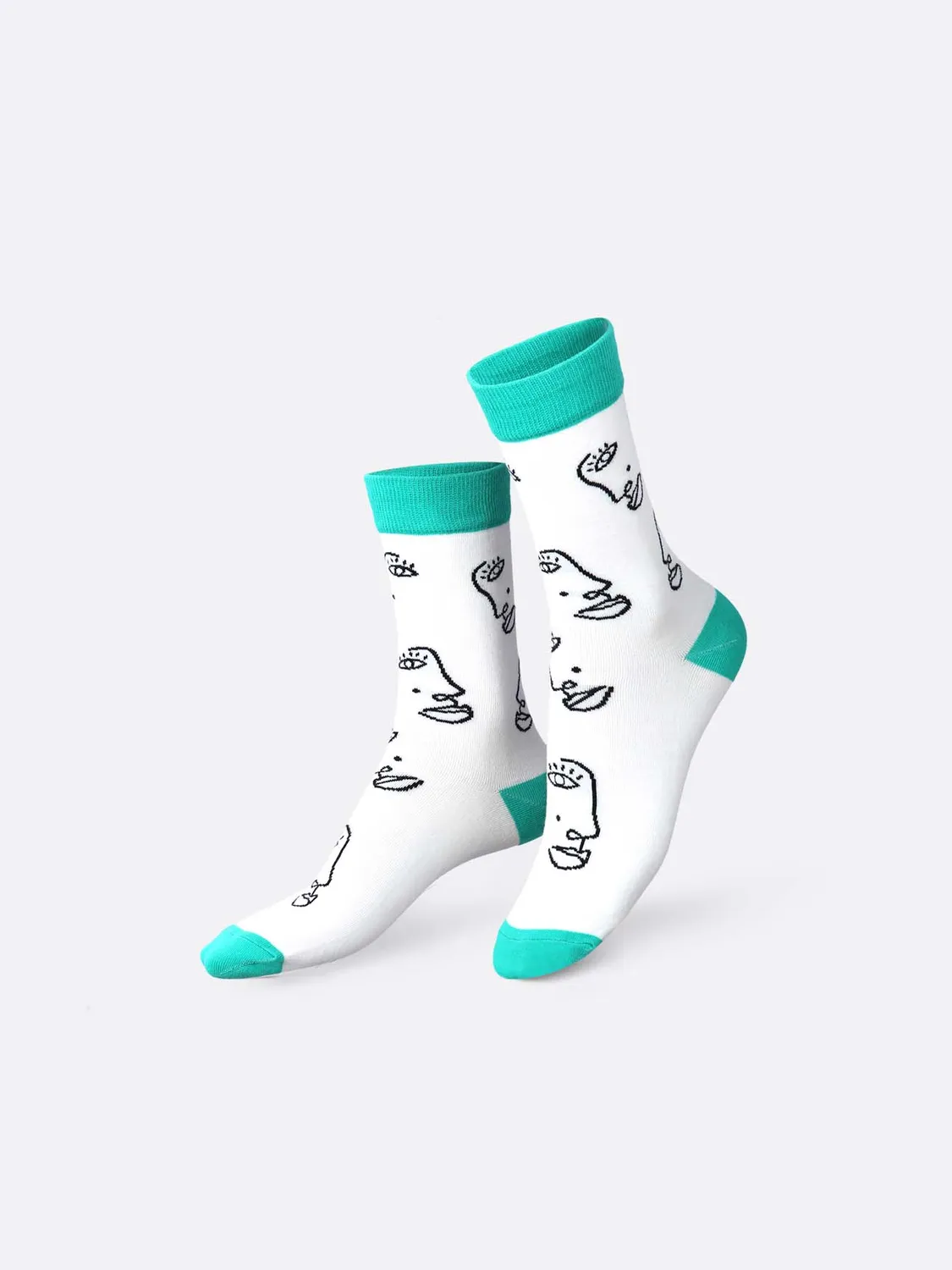 Eat My Socks Doodle Face sokker kunst 3D