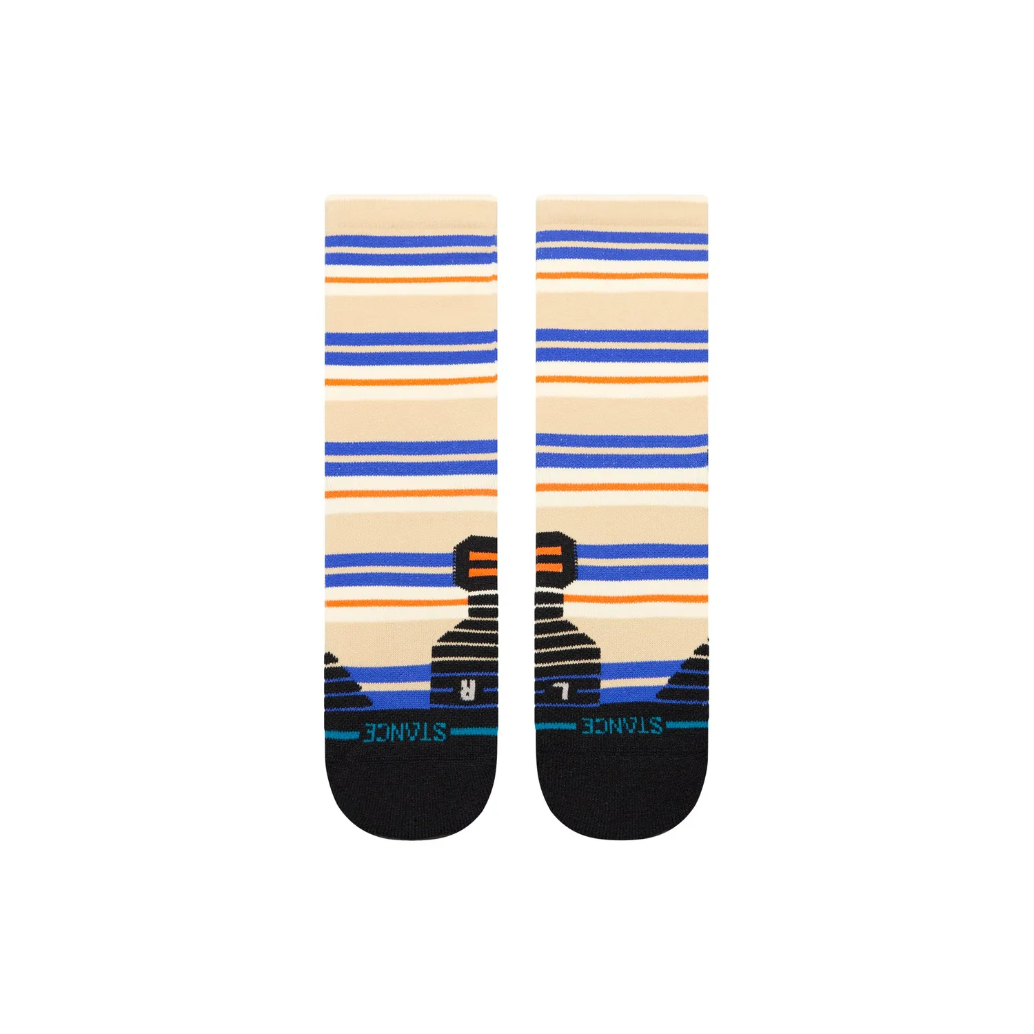 Stance Lennon Mid Crew sokker oatmeal medium