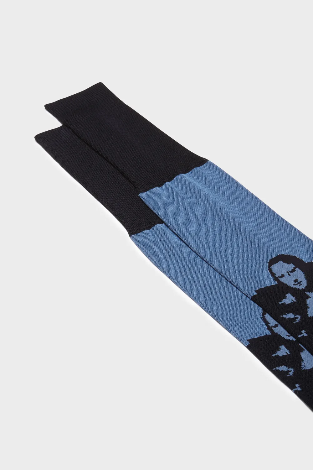 Bresciani Icon Art Gioconda strømper navy bomuld