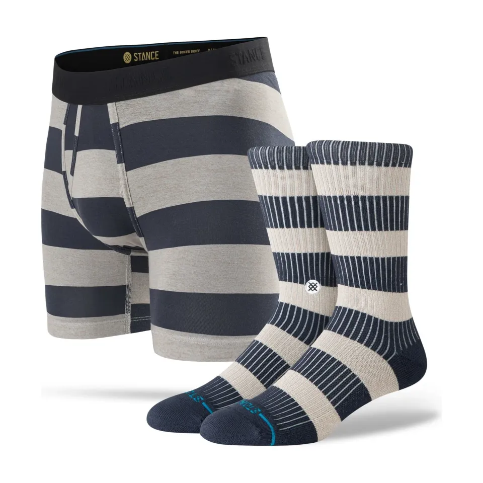 Stance Jailbird boxer brief + crew sokker 2-pak – blå