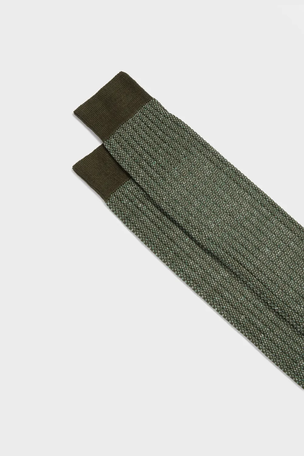 Bresciani Essentials Michele strømper grøn bomuld-hør