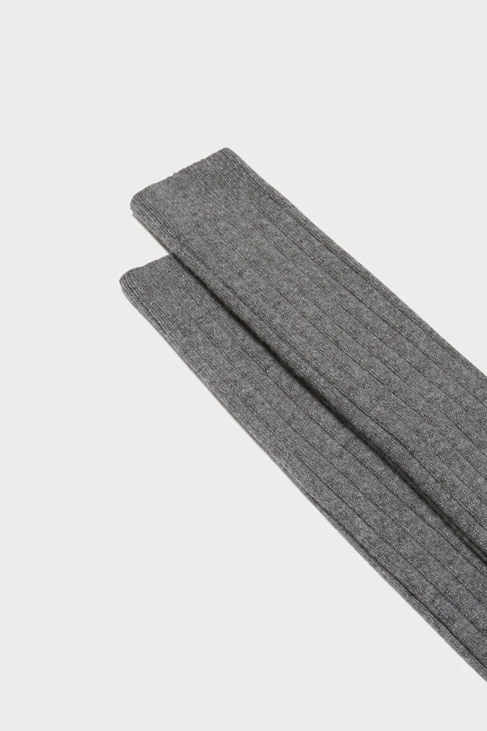 Bresciani Luxury Campidoglio her restrømper medium grey cashmere