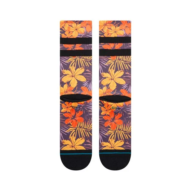 Stance Poipu crew sokker orange – medium cushion