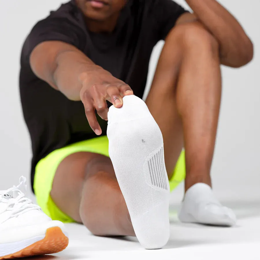 Feetures Elite Ultra Light Invisible løbestrømper White