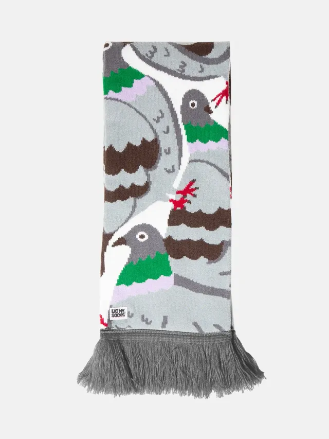 Eat My Socks Pigeon Scarf tørklæde due