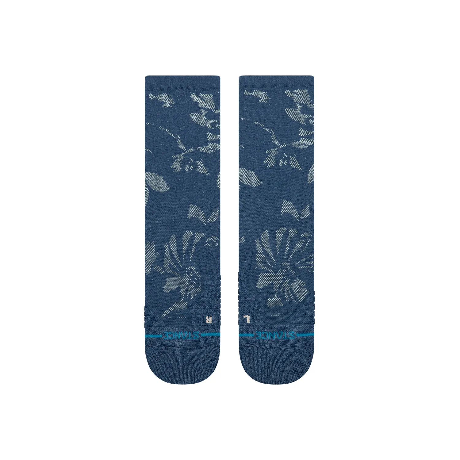 Stance Flora Scan Mid Crew sokker Deep Teal åndbar