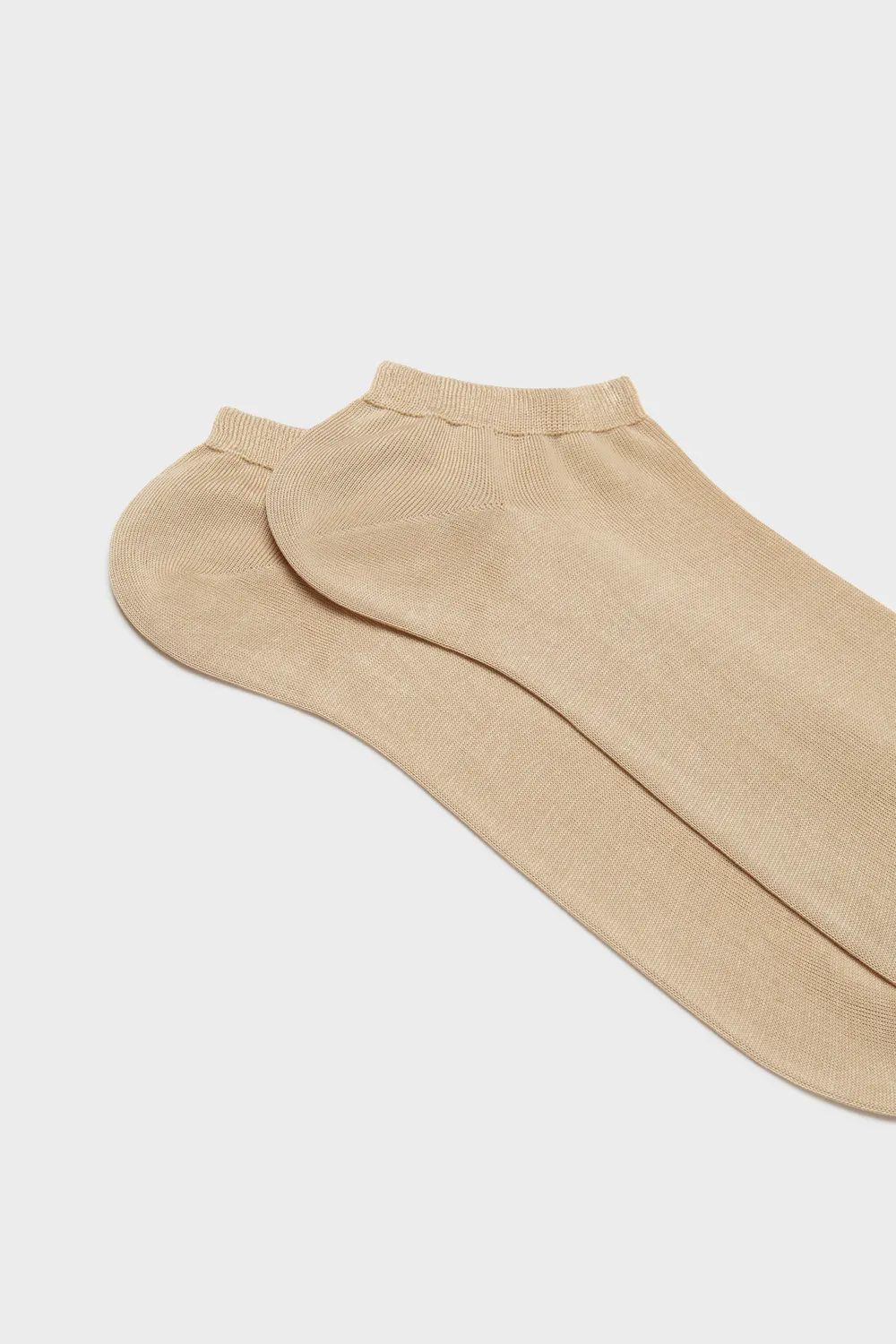 Bresciani Essentials Vito sneakersokker lysebrun bomuld
