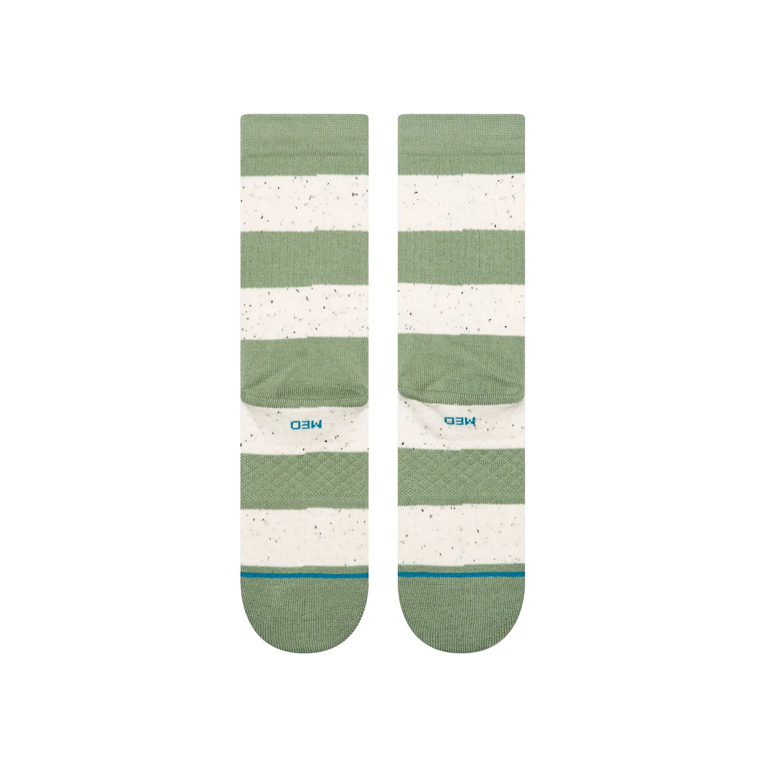 Stance Nep Stripe Crew sokker grøn bomuld dame