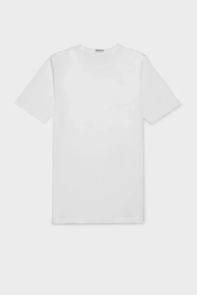 Bresciani Girocollo T-shirt hvid bomuld herre