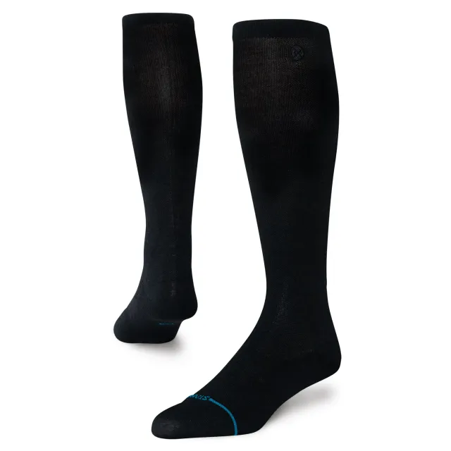 Stance Solid Ultra Light Wool snesokker sort tynd