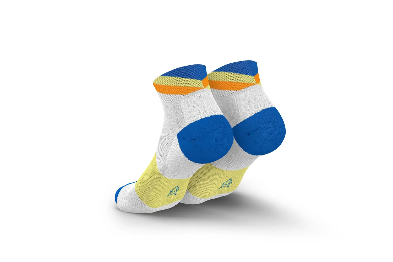 Incylence Ultralight Apex Short Blue Yellow ankelstrømper
