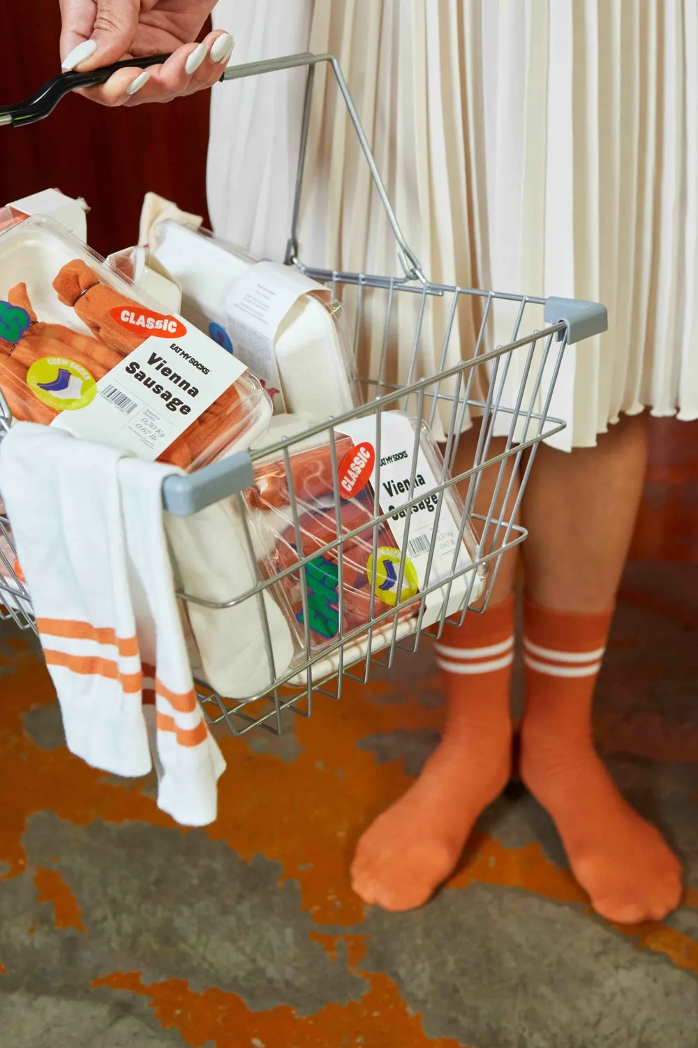 Eat My Socks Vienna Sausage sokker 2 par sjove